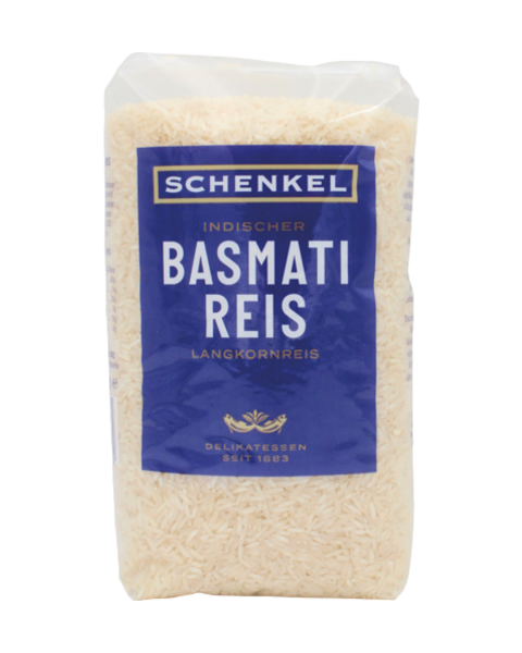 Schenkel Basmati Reis aus Indien, Langkornreis, 1kg